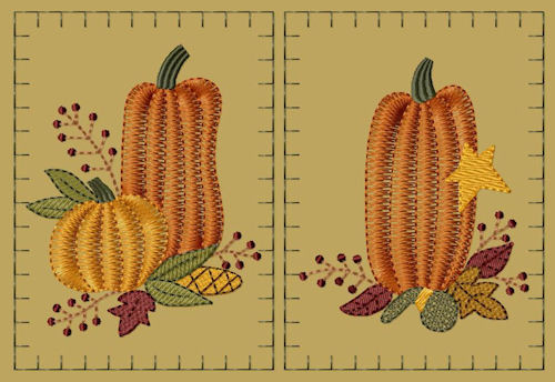 PK001 \"Prim Pumpkin\" Hand Towel Collection - Version 1